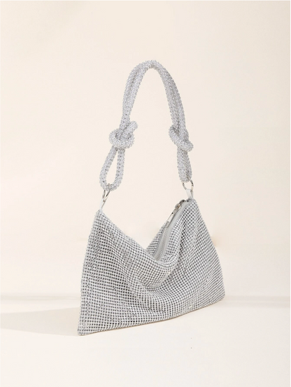 Bolso diamantes nudo