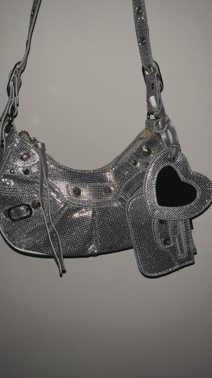 Bolso crossbody brillante